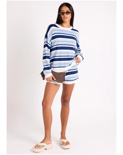 Subtitled - Chiara Stripes Knit Shorts