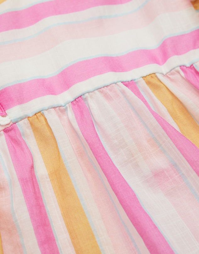 Country Road - Short Sleeve Frill Print Top