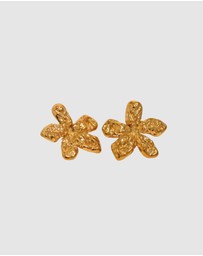 Chuchka - Daisy Gold Earrings