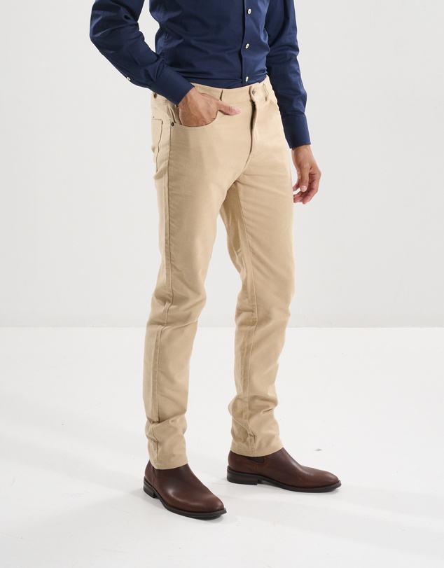 3 Wise Men - 3 Wise Men Ruxton Moleskin Trouser - Tan