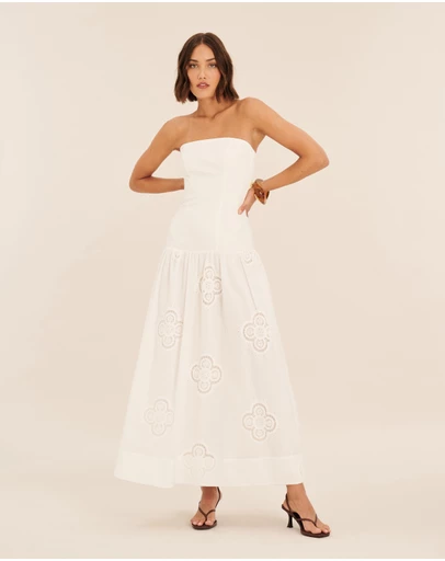 AERE - Kiera Broderie Maxi Dress
