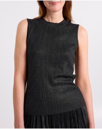 David Lawrence - Grace Diamonte Knit Top