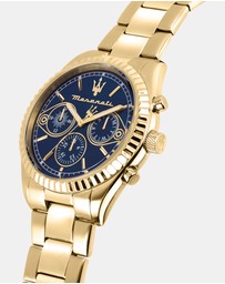 Maserati - Competizione 43mm Multifunction Gold Chronograph Watch