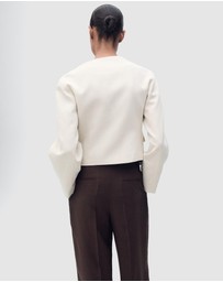 M.N.G - Cris Linen-Blend Jacket With Buttons