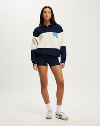 Cotton On Body Active - Plush Graphic Rugby Sweatshirt
