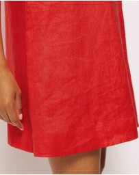 AERE - Ivy Linen Trapeze Mini Dress