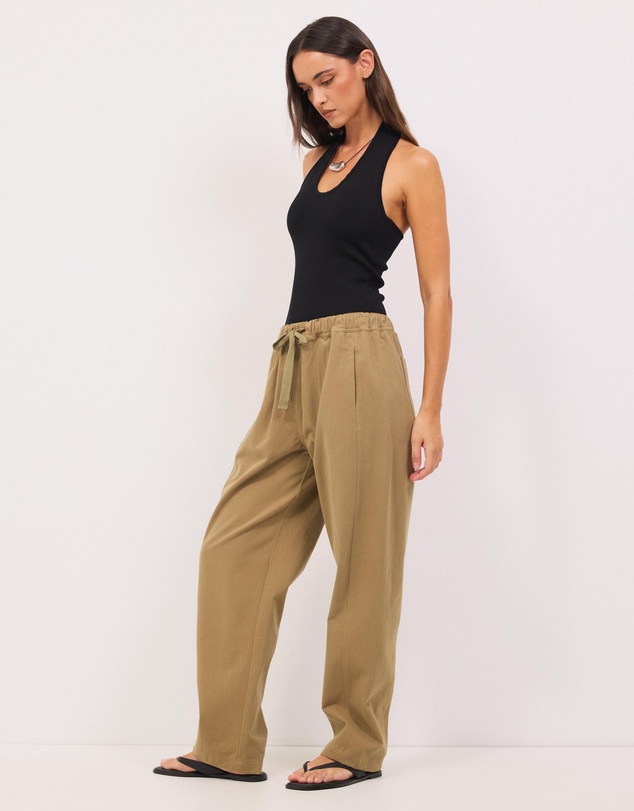 Calli - Matt Soft Twill Pants