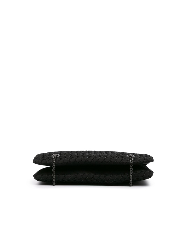 Bottega Veneta - Pre-Loved Grosgrain Intrecciato Duo Shoulder Bag