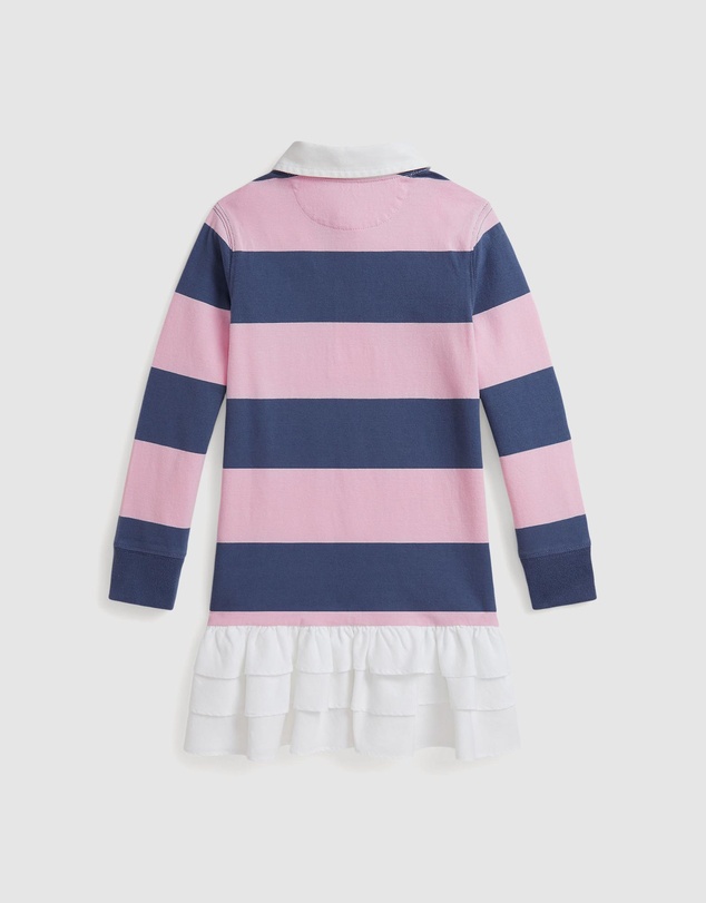 Polo Ralph Lauren - Woven-Skirt Striped Cotton Rugby Dress - ICONIC EXCLUSIVE - Babies-Kids