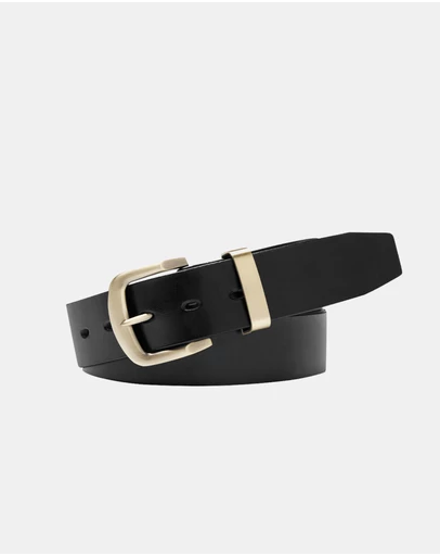 Buckle - Jamboree. Australian Made Full Grain Natural Leather Belt. 38mm width.