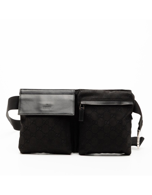Pre-Loved by Azura Reborn - Pre-Loved GG Canvas Double Pocket Belt Bag