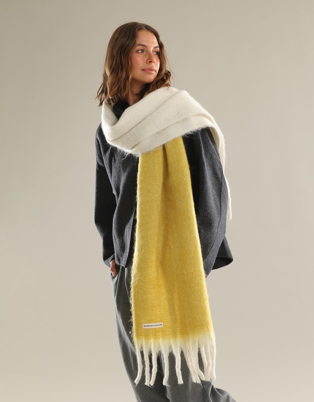 Morgan & Taylor - Cosette Chunky Two-Toned Scarf in Yellow