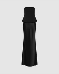 MISHA - The Padded Satin Gown