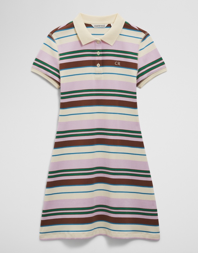 Country Road - Short Sleeve Collar Polo Dress