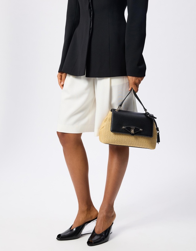 GUESS - Maggie Straw Flap Shoulder Bag
