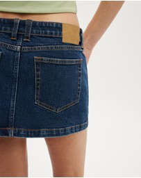 Cotton On - Micro Low Denim Skirt