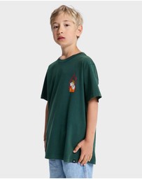 DC Shoes - Boys 10 to 16 Burning Dice T-Shirt