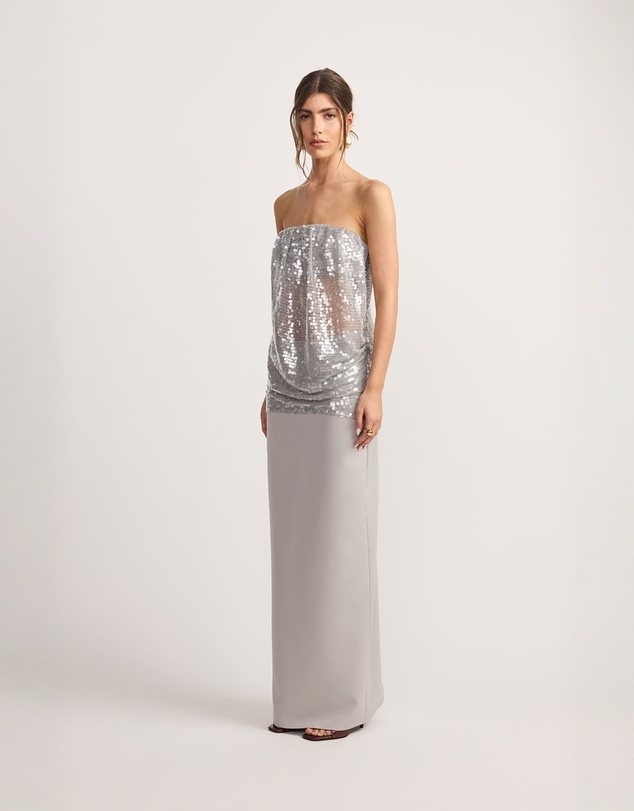TOJHA - Alisa Strapless 2pc Set Oyster