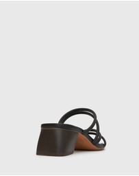 Betts - Hallie Low Wooden Block Heel Mules
