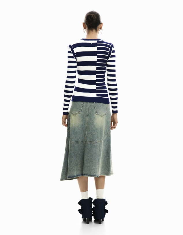 Desigual - Ribbed striped sweater