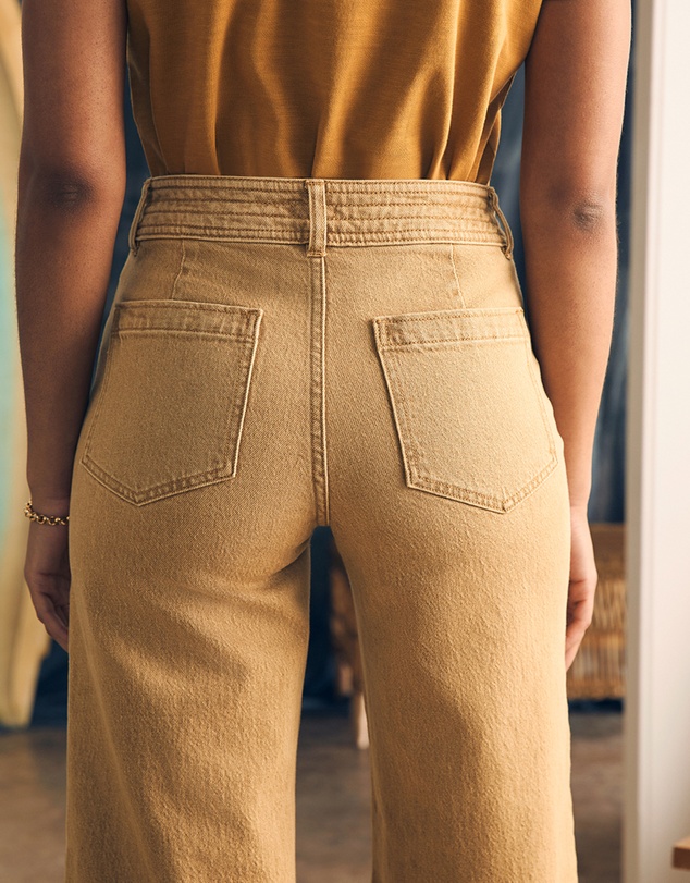 Faherty - Natural Dye Denim Harbor Crop Pant