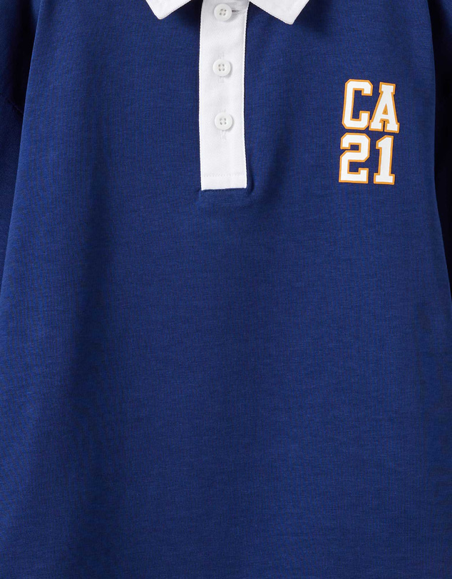 Cotton On Kids - Rugby Polo Long Sleeve