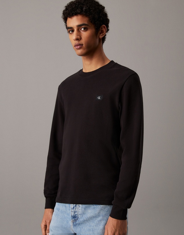 Calvin Klein Jeans - Long Sleeve Waffle T-Shirt