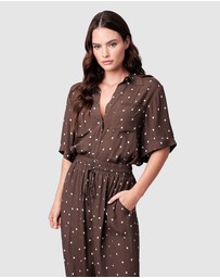 UNE PIECE - Short Sleeve Button-Up Shirt