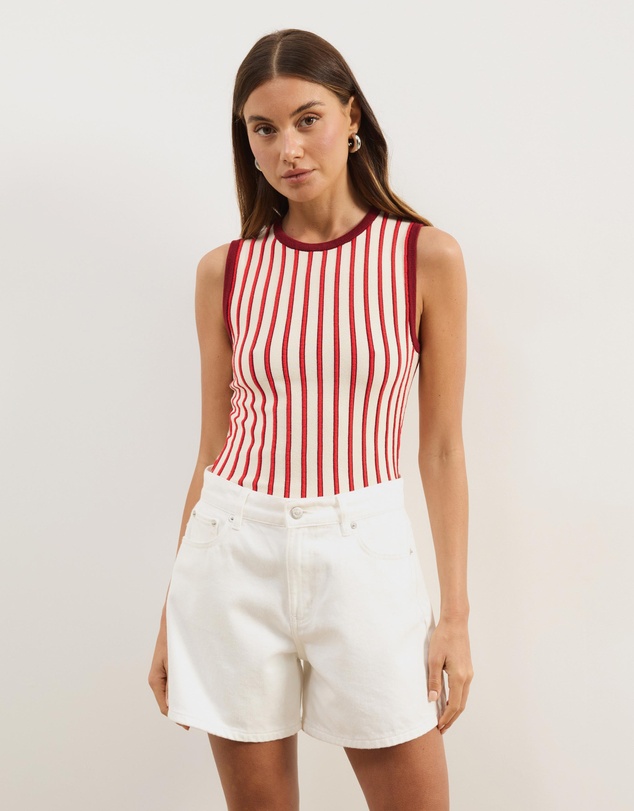 Atmos&Here - Loui Sleeveless Knit Stripe Tank