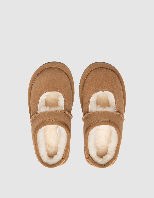 EVERAU - Australian Shepherd Ugg Carmella Kids Cow Suede Upper House Shoes
