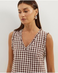 Atmos&Here - Lydia Gingham Mini Dress