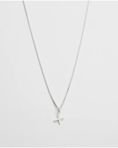 Kirstin Ash - X Outline Initial Necklace