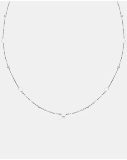Ania Haie - Ania Haie Silver Disc Station Necklace