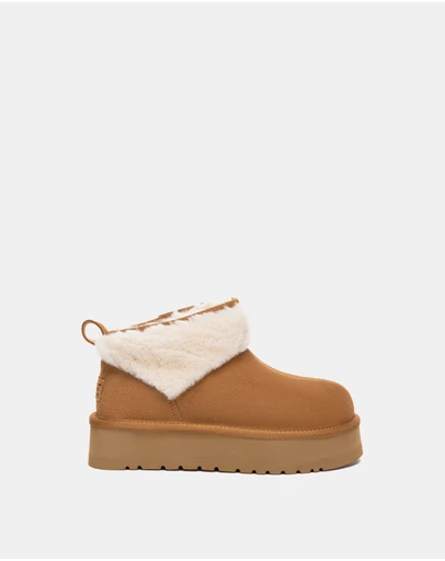 EVERAU - Australian Shepherd Ugg Eirwen Platform Cow Suede Upper UGG Boots