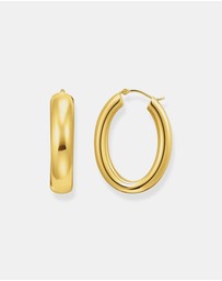 THOMAS SABO - Large chunky hoop earrings gold