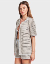 Academy Brand - Farrah Crochet Shirt