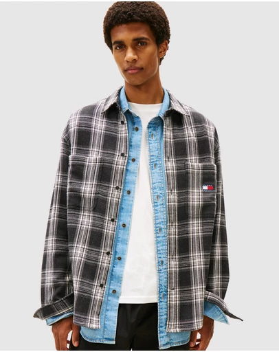 Tommy Jeans - Relaxed Check Brushed Overshirt