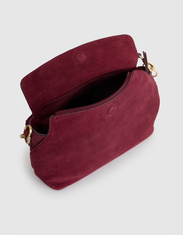 Evity - Clara Suede Leather Grab Bag