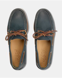 Sperry - Gold A/O 2-Eye Wide Leather Navy- Men's