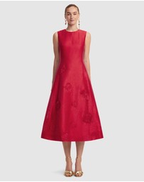 LEO LIN - Cleo Applique Sleeveless Midi Dress