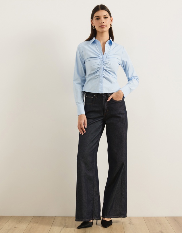 Atmos&Here - Maura Gathered Front Shirt