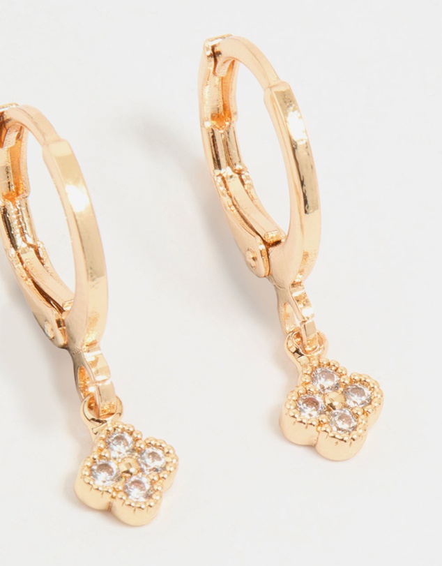 Lovisa - Gold Cubic Zirconia Chain & Stud Earrings 3-Pack