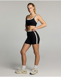 Rockwear - Blocked Mid Thigh Bike Shorts