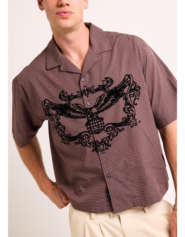 Black Noise White Rain - Hawk SHort Sleeve Shirt