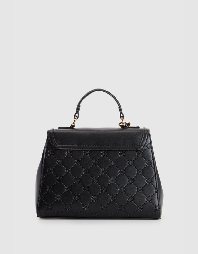 Laura Jones - Logo Emboss Top Handle Bag
