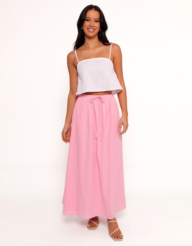 Petal & Pup - Simone Skirt Set - White Pink