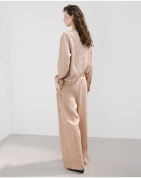 M.N.G - Striped Lyocell Trousers
