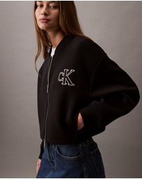 Calvin Klein Jeans - Smooth Cropped Relaxed Bomber Jacket