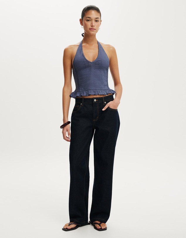 Cotton On - Indigo Halter Top