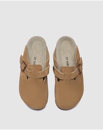 EVERAU - EverAU Ugg Brooklyn Platform Cow Suede Upper Clogs